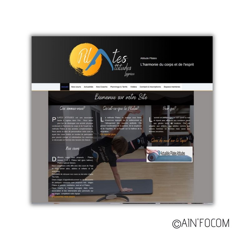Création site Internet Association Pilates Attitudes LAgnieu